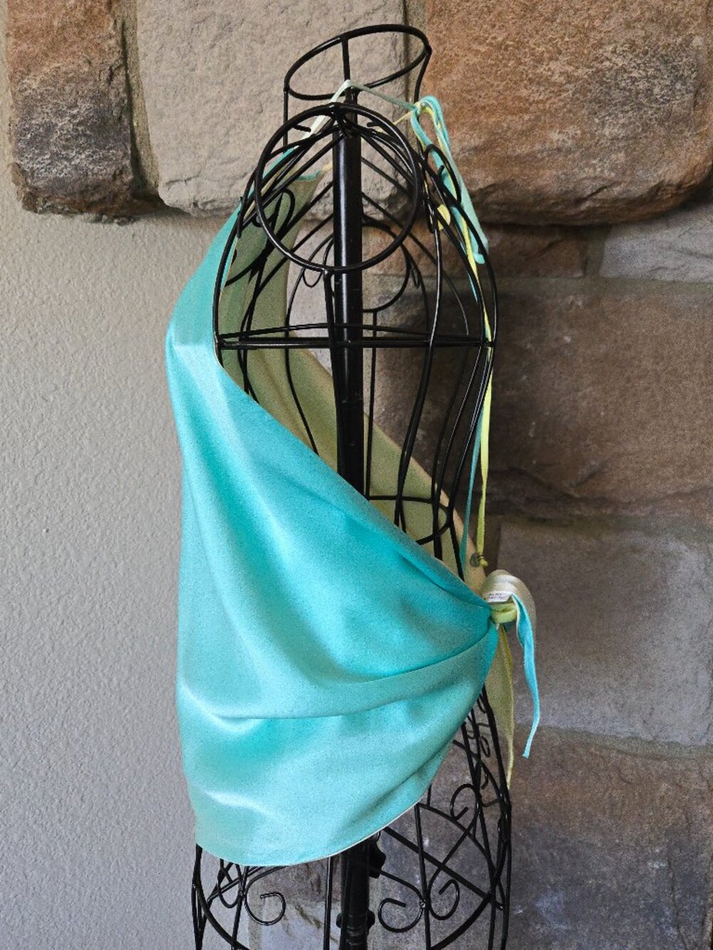 Julie Brown Pure Silk Reversible Ombre Halter Top - Picture 3 of 13